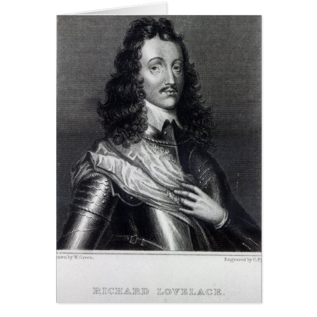 Richard Lovelace Hälsningskort (Framsidan)