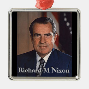 Richard M. Nixon 37:e presidenten Julgransprydnad Metall