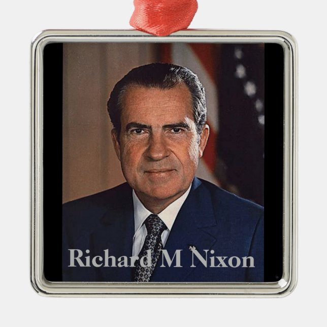 Richard M. Nixon 37:e presidenten Julgransprydnad Metall (Framsidan)
