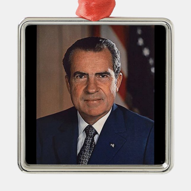 Richard M. Nixon 37:e presidenten Julgransprydnad Metall (Framsidan)