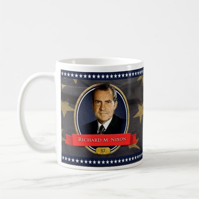 Richard M. Nixon historisk mugg (Vänster)