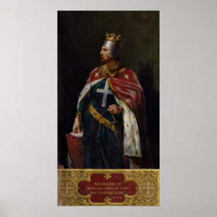 Richard mig den Lionheart kungen av England, 1841 Poster