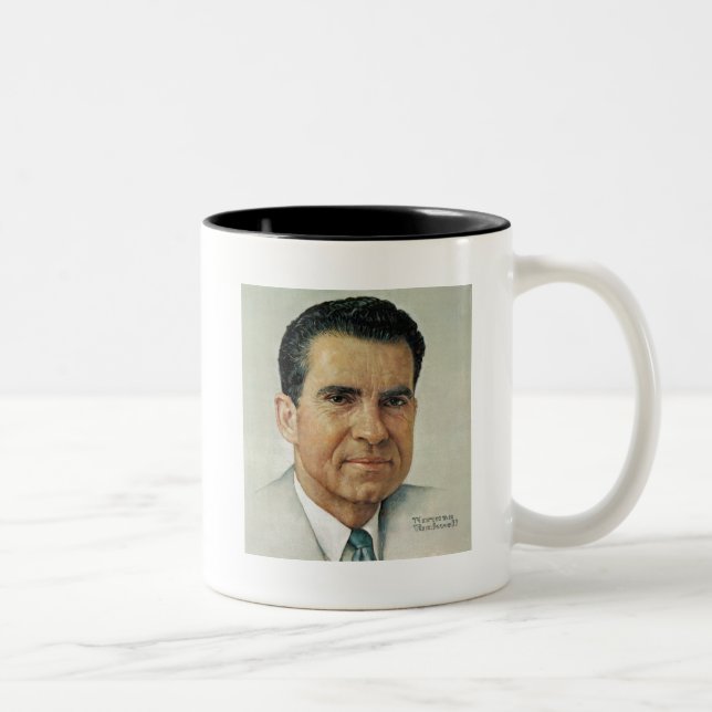 Richard Milhouse Nixon Två-Tonad Mugg (Höger)