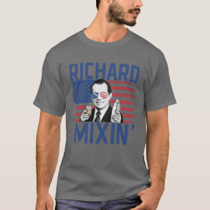 Richard Mixin 4:e juli: Drick president Nixon T Shirt