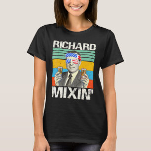 Richard Mixin 4 juli Richard Nixon Drinking P T Shirt