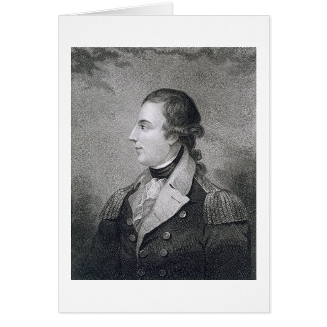 Richard Montgomery (1736-75) ingiven av E. Macken Hälsningskort (Framsidan)