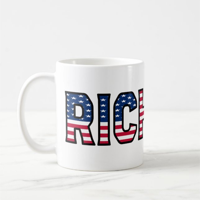 Richard Name Vorname USA styled Tasse Kaffeetasse Kaffemugg (Vänster)