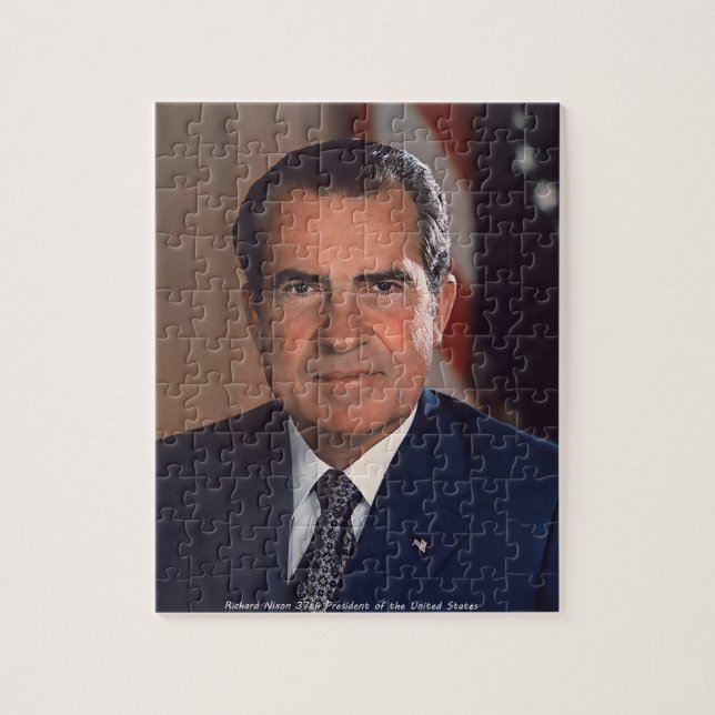 Richard Nixon 37:e presidenten i USA Pussel (Vertikal)