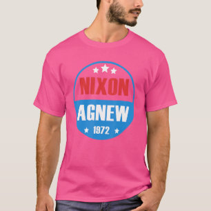 Richard Nixon Agnew Nixon 1972 Val Kampanj 9 T Shirt