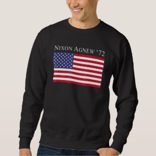 Richard Nixon Agnew Nixon 1972 valkampanj 1 Lång Ärmad Tröja