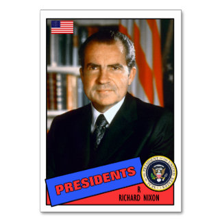 Richard Nixon Baseball Card Bordsnummer
