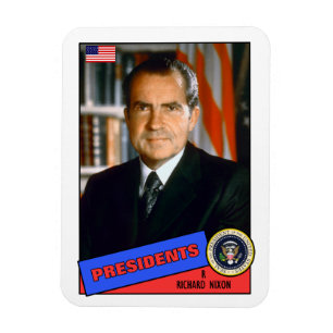 Richard Nixon baseballkort Magnet