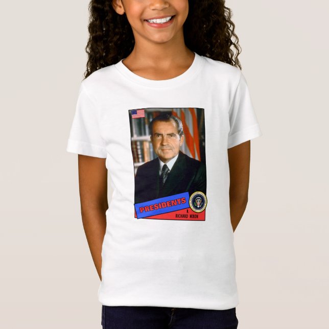 Richard Nixon Basebollkort T Shirt (Framsida)