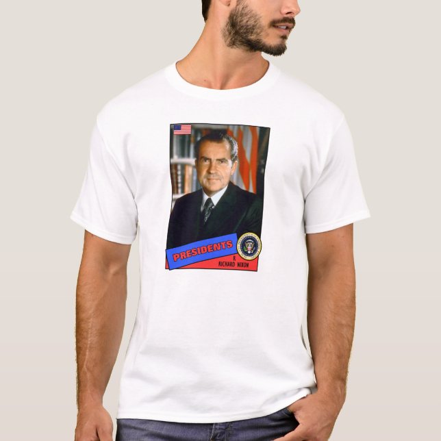 Richard Nixon Basebollkort Tröja (Framsida)