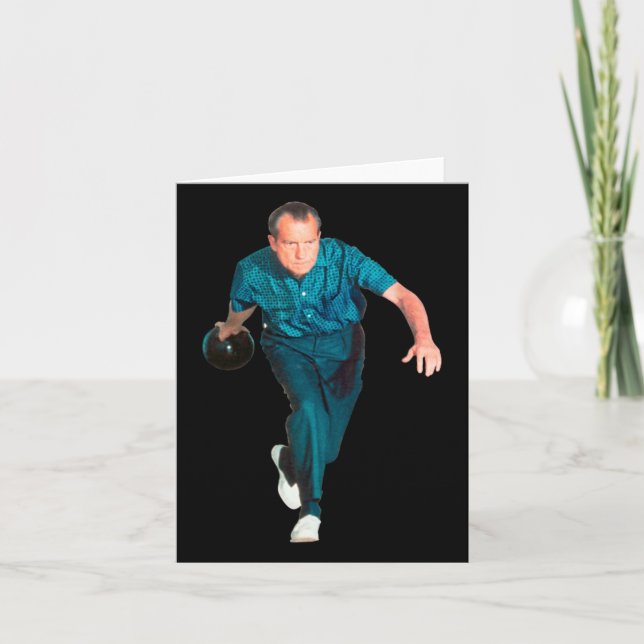 Richard Nixon Bowling Kort (Framsida)