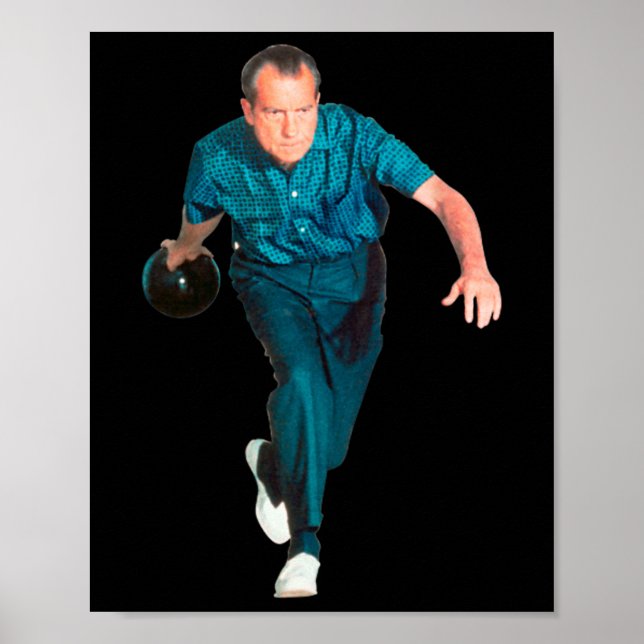 Richard Nixon Bowling  Poster (Framsidan)