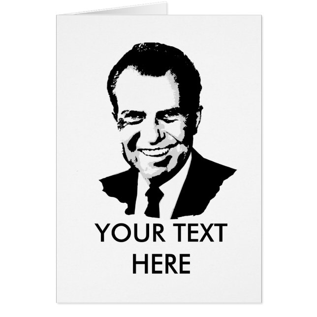 Richard Nixon Hälsningskort (Framsidan)