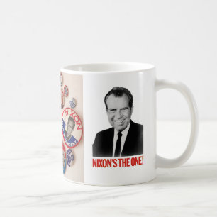 Richard Nixon knäppas samlaremuggen Kaffemugg
