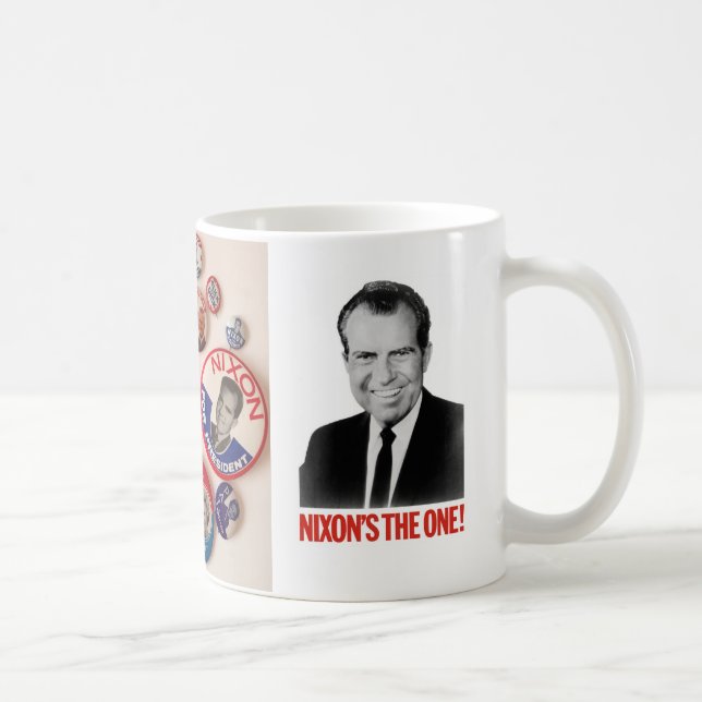 Richard Nixon knäppas samlaremuggen Kaffemugg (Höger)