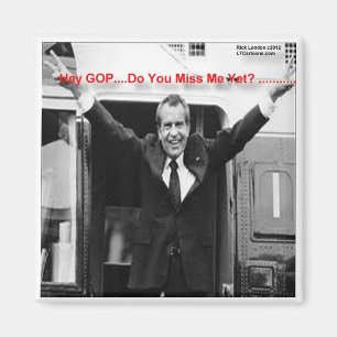Richard Nixon "Saknar du mig än?" Roliga presenter Magnet