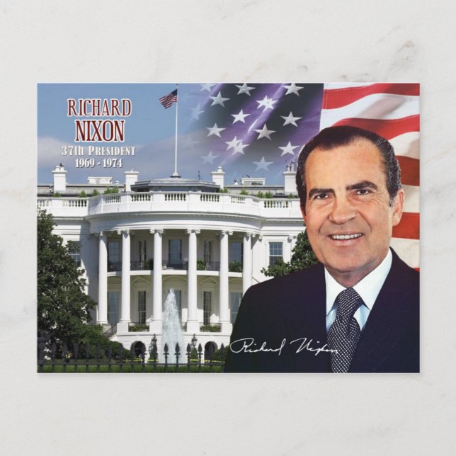 Richard Nixon - USA:s 37:e president Vykort (Framsida)