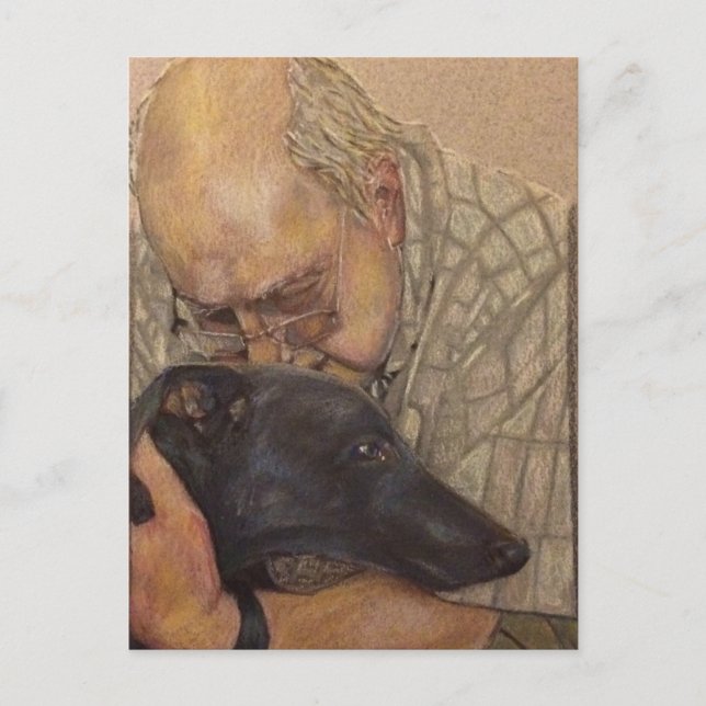 Richard och Ronnie Greyhound Vykort (Framsida)