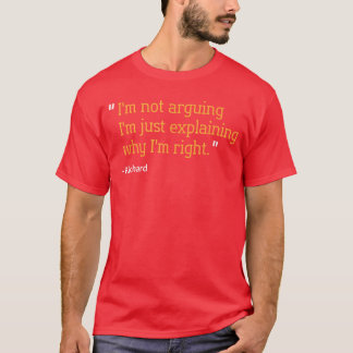 RICHARD Present Citat Rolig Födelsedag Personlig N T Shirt