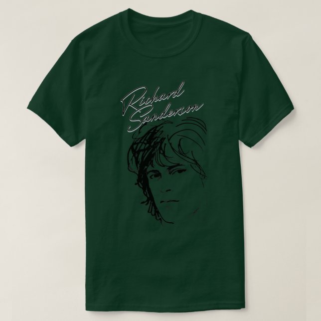Richard Sanderson 80 s Soft Sten Fläkt Design T Shirt (Design framsida)