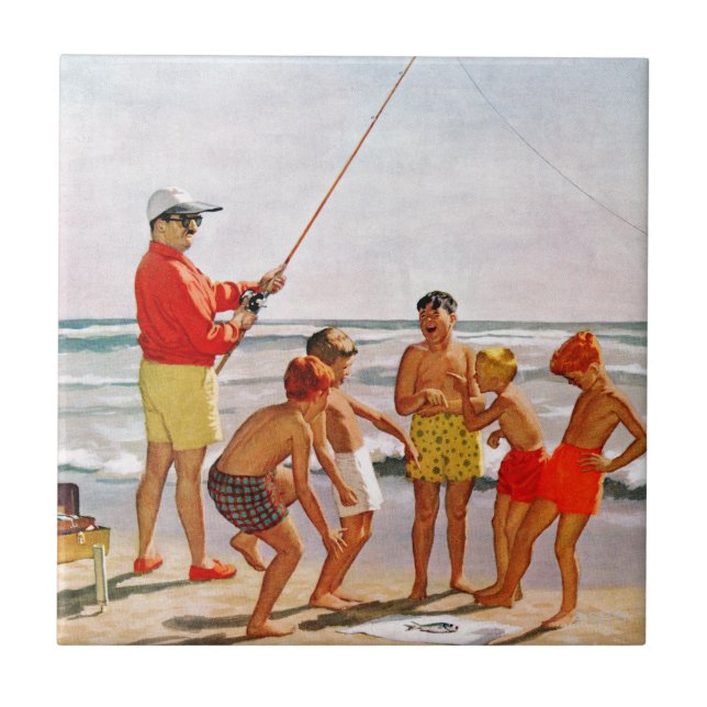 Richard Sargent, Big Pole Little Fish Kakelplatta (Framsidan)