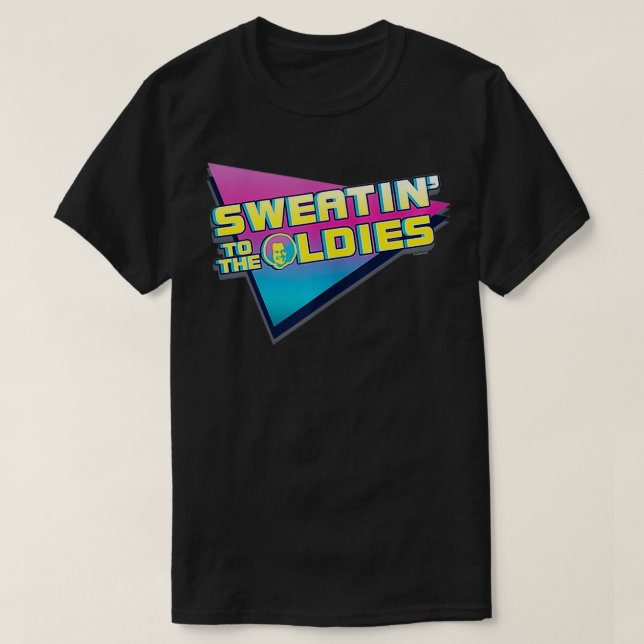 Richard Simmons Sweatin till Oldies Retro Logotyp T Shirt (Design framsida)