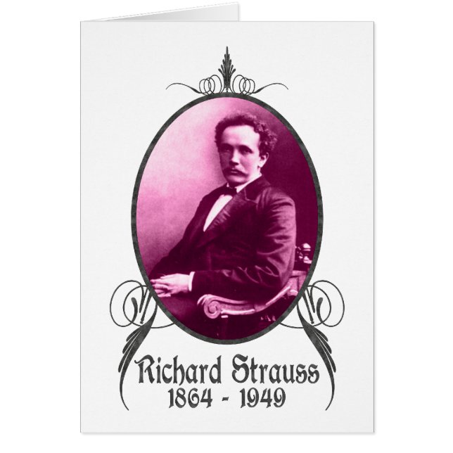 Richard Strauss Hälsningskort (Framsidan)