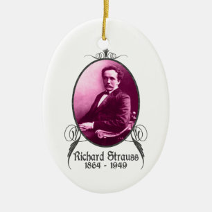 Richard Strauss prydnad Julgransprydnad Keramik