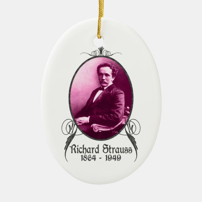 Richard Strauss prydnad Julgransprydnad Keramik (Framsidan)