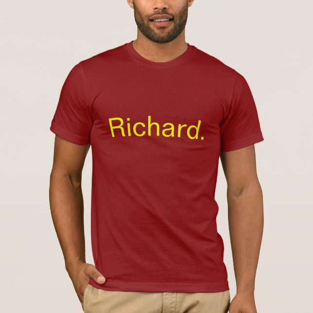 Richard. Tee Shirt (Framsida)