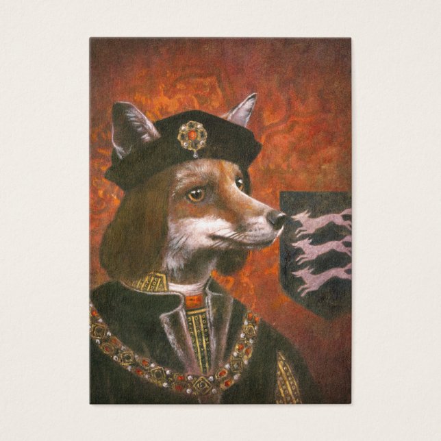 Richard Tredje Fox ACEO-Affärskortet Visitkort (Framsidan)