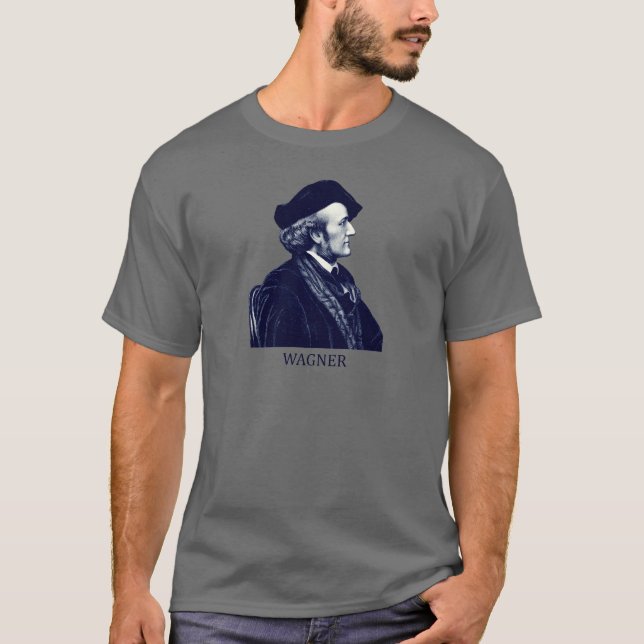 Richard Wagner blått T-shirt (Framsida)