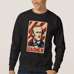Richard Wagner Classical Music Composer Retro Prop Lång Ärmad Tröja