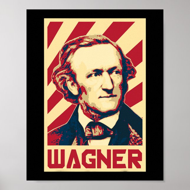 Richard Wagner Classical Music Composer Retro Prop Poster (Framsidan)