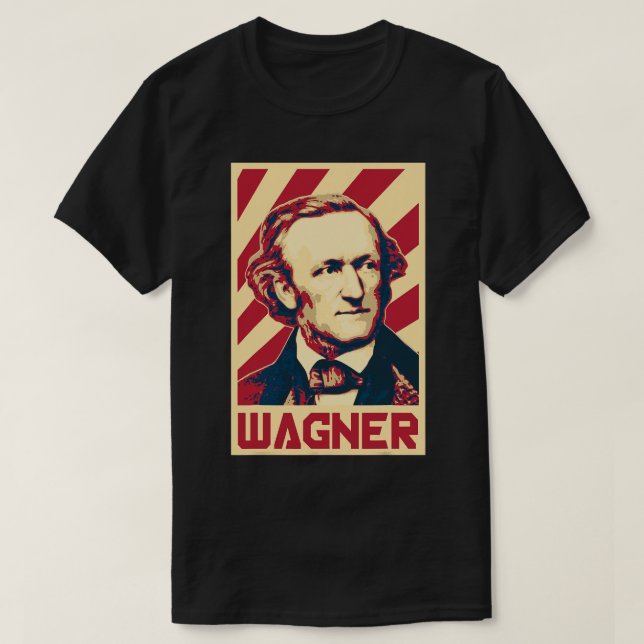 Richard Wagner Classical Music Composer Retro Prop T Shirt (Design framsida)