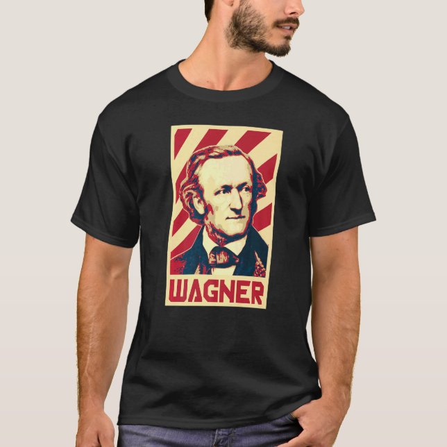 Richard Wagner Classical Music Composer Retro Prop T Shirt (Framsida)