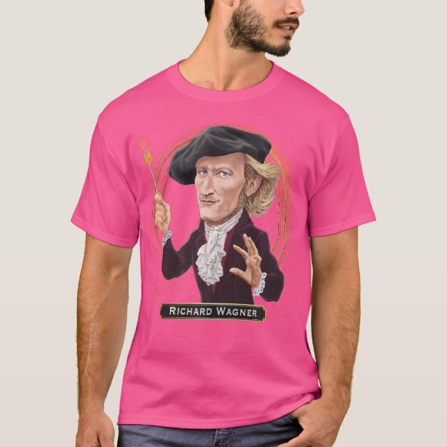 Richard Wagner German Opera Composer T Shirt (Framsida)