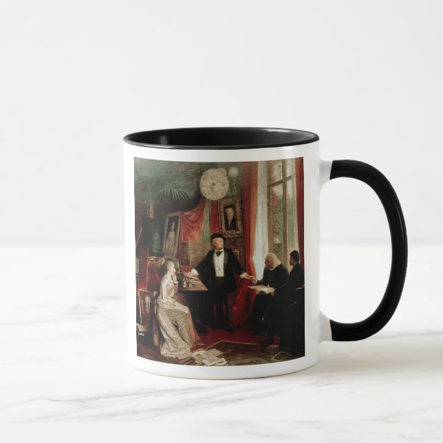 Richard Wagner med Franz Liszt och Liszts daught Mugg (Höger)