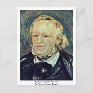 Richard Wagner-Porträtt av Pierre-Auguste Renoir Vykort