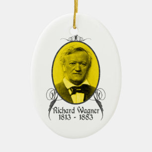 Richard Wagner prydnad Julgransprydnad Keramik