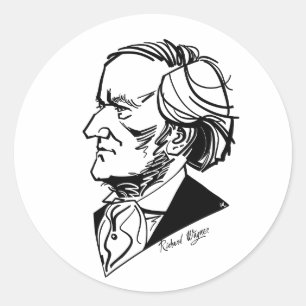 Richard Wagner Runt Klistermärke
