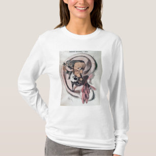 Richard Wagner som delar gå i ax, trummar av Tee Shirt