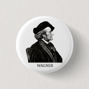 Richard Wagner svart Knapp