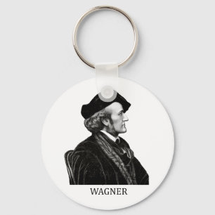 Richard Wagner svart Nyckelring