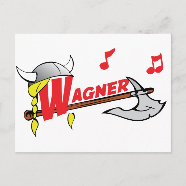 Richard Wagner Vykort (Framsida)