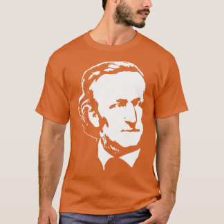 Richard Wagner White on Black T Shirt